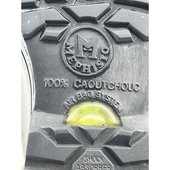 Mephisto Gore-Tex Black Leather Ankle Boots Women Size 9 Air-Bag System France - Picture 10 of 12